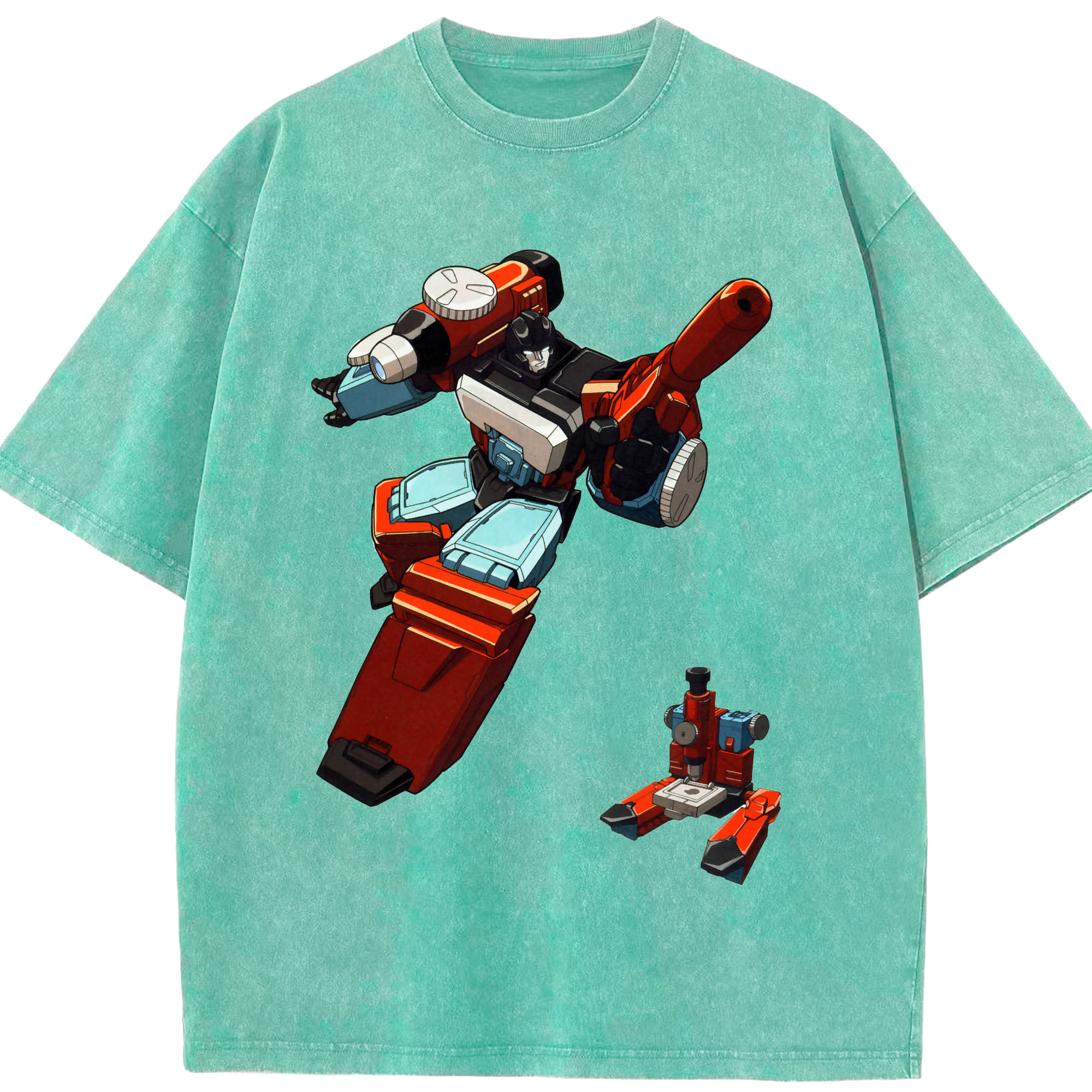 （画像用）  綿100% ヴィンテージ風 半袖Tシャツ（フロントプリント）